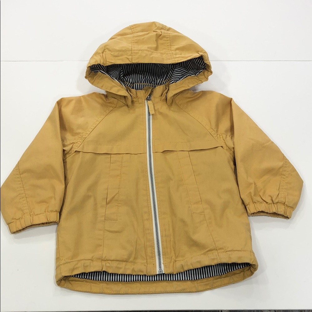 H&M Baby Toddler Jacket | Mustard Yellow | Size 12–18 Months |Detachable Hood